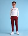 U.S. Polo Assn. Kids Boys Brand Embroidered Regular Fit Track Pants