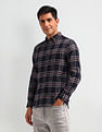 U.S. Polo Assn. Denim Co. Tartan Check Printed Slim Fit Shirt