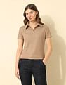 U.S. Polo Assn. Women Regular Fit Solid Polo Shirt