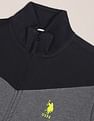 U.S. Polo Assn. High Neck Zip Up Colour Block Sweatshirt