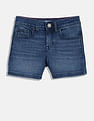 Tommy Hilfiger Kids Girls Solid Regular-Fit Cotton Shorts