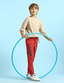 U.S. Polo Assn. Kids Boys Pure Cotton Solid Joggers