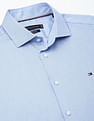 Tommy Hilfiger Blue Men's Shirt for Casual Elegance