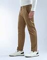 Flying Machine Mid Rise Slash Slim Tapered Fit Trouser