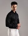 Tommy Hilfiger Checked Regular Fit Plain Woven Shirt