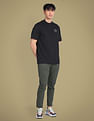 Flying Machine Silicone Logo Print Oversized T-Shirt