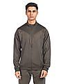 Flying Machine High Neck Solid Sweatshirt