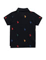 U.S. Polo Assn. Kids Boys Brand Print Cotton Polo Shirt