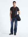 Flying Machine Mid Rise Bruce Relaxed Bootcut Fit Jeans