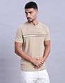 Tommy Hilfiger Mens Beige Logo T-Shirts