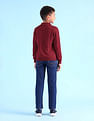 U.S. Polo Assn. Kids Boys Textured Regular Fit Sweater