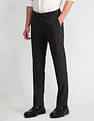 Arrow Slim Fit Flannel-Smart Flex Trousers