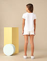 U.S. Polo Assn. Kids Girls Bow Print Relaxed Fit T-Shirt