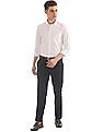 USPA Tailored Slim Fit Adjustable Waist Trousers