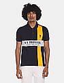 U.S. Polo Assn. Embroidered Logo Colour Block Polo Shirt