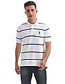U.S. Polo Assn. Striped Pique Polo Shirt