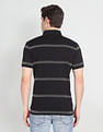 Arrow Mercerised Cotton Horizontal Stripe Polo Shirt