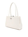Tommy Hilfiger Solid White Pu Shoulder Bag