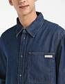 Calvin Klein Jeans Solid Regular-Fit Denim Shirt