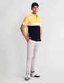 Arrow Sports Colour Block Cotton Polo Shirt