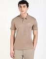 Calvin Klein Jeans Solid Regular-Fit Cotton Polo T-Shirt