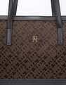 Tommy Hilfiger Logo Black Polyester Tote Bag
