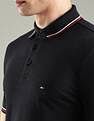 Tommy Hilfiger Solid Slim-Fit Cotton Polo T-Shirt