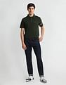 Arrow Sports Striped Tape Solid Polo Shirt