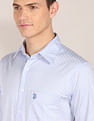 U.S. Polo Assn. Spread Collar All Over Print Casual Shirt