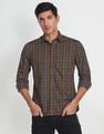 Arrow Sports Manhattan Slim Fit Tartan Casual Shirt