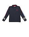 U.S. Polo Assn. Kids Boys Long Sleeve Taped Polo Shirt