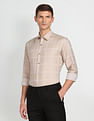 Arrow Newyork Windowpane Check Manhattan Slim Fit Shirt