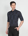 Arrow Newyork Point Collar Patterned Dobby Shirt