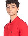 AD by Arvind Cotton Solid Polo Shirt