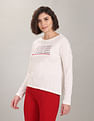 U.S. Polo Assn. Women Typographic Print Cotton T-Shirt