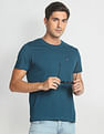 Arrow Sports Solid Crew Neck Cotton T-Shirt
