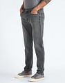 Flying Machine Slash Slim Tapered Fit Mid Rise Jeans