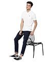 AD by Arvind Cotton Solid Polo Shirt
