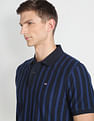 Arrow Sports Vertical Stripe Pique Polo Shirt