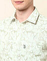 U.S. Polo Assn. Floral Printed Tailored Fit Shirt