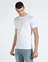 Calvin Klein Jeans Crew Neck Placement Logo Cotton T-Shirt