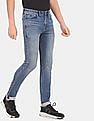 Calvin Klein Men Blue Skinny Fit Stone Wash Four-Way Stretch Jeans