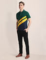 U.S. Polo Assn. Diagonal Stripe Cotton Polo Shirt