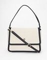 Tommy Hilfiger Solid Blue Polyester Sling Bag