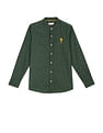 U.S. Polo Assn. Kids Boys Mandarin Collar Printed Shirt