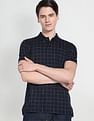 Arrow Newyork Windowpane Check Polo Shirt