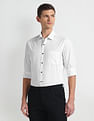 Arrow Newyork Self Design Cotton Shirt