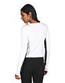 Calvin Klein Women White Long Sleeve Ribbed Sweater