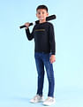 U.S. Polo Assn. Kids Boys Brand Printed Crew Neck Sweatshirt