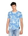 Flying Machine All Over Tropical Print T-Shirt